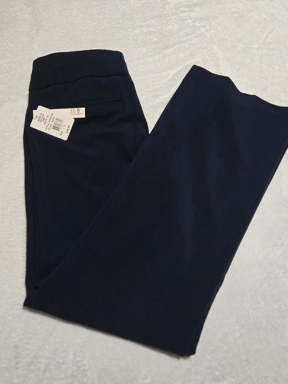 Joe Benbasset Women's Navy Dress Pants Flat Front Size 11 NWT